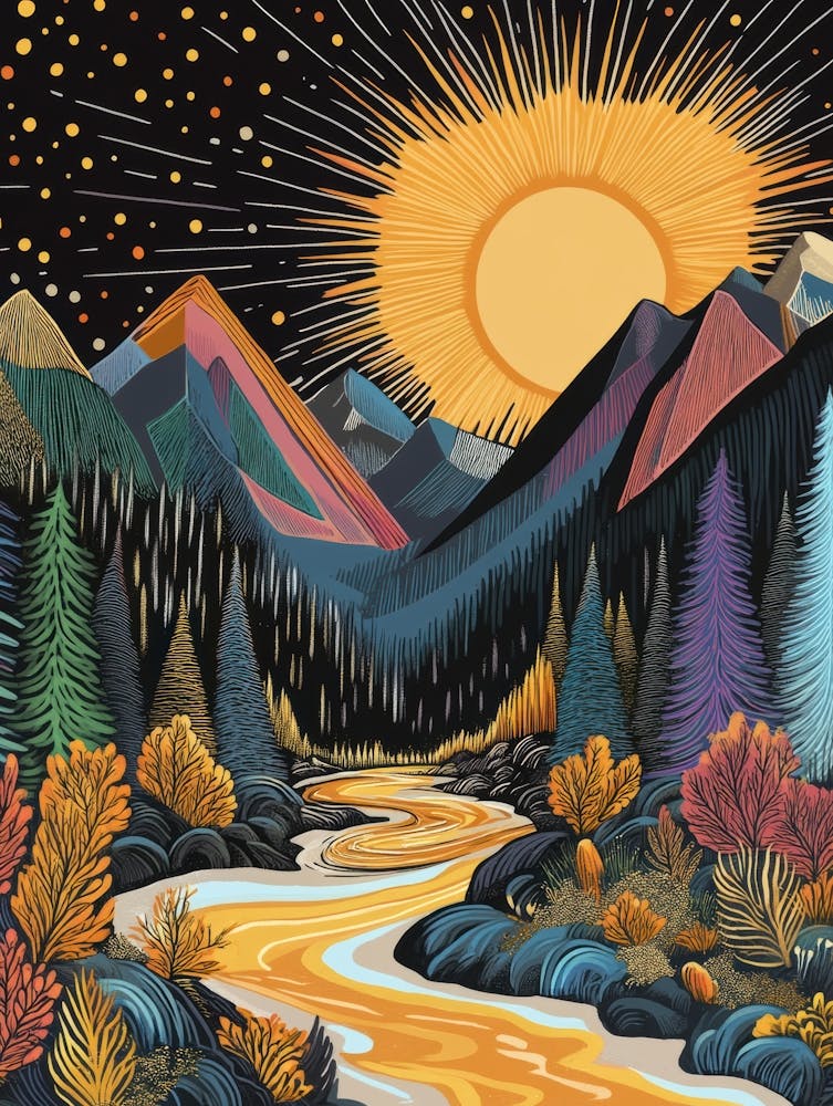 Sunset In The Mountains 8