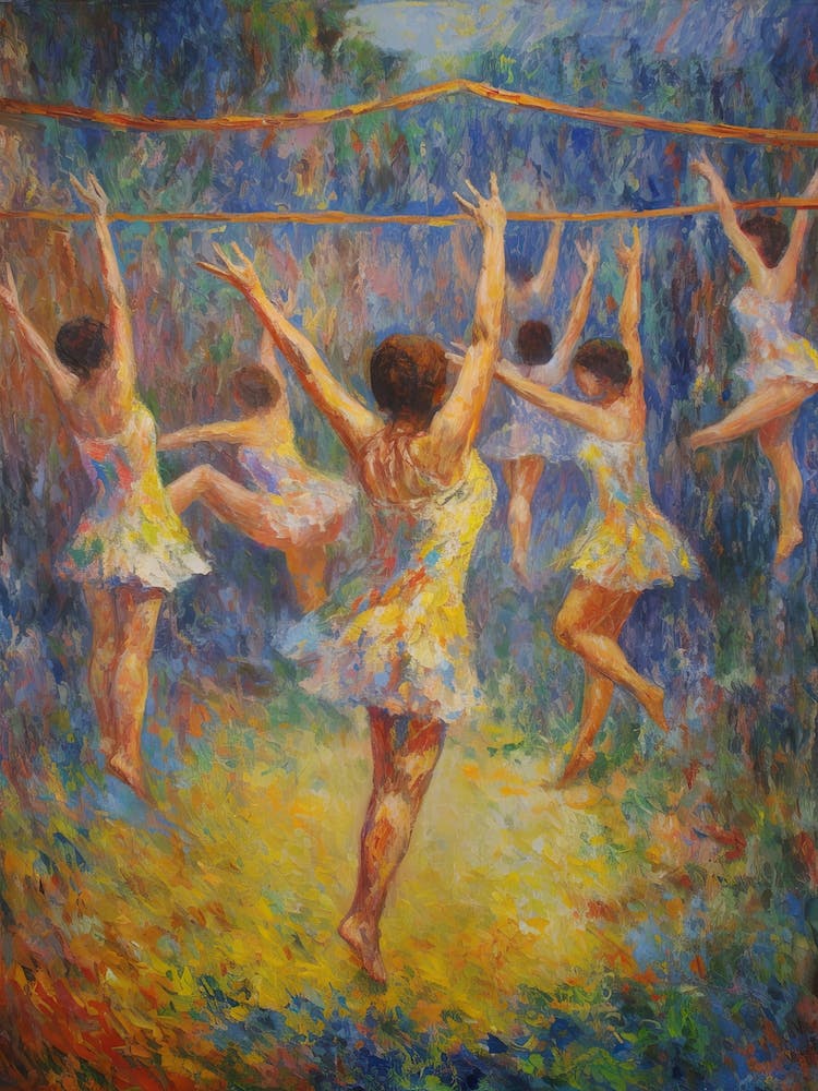 Gymnastics In The Style Of Monet 3