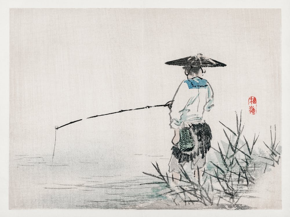 Fisherman, Kōno Bairei