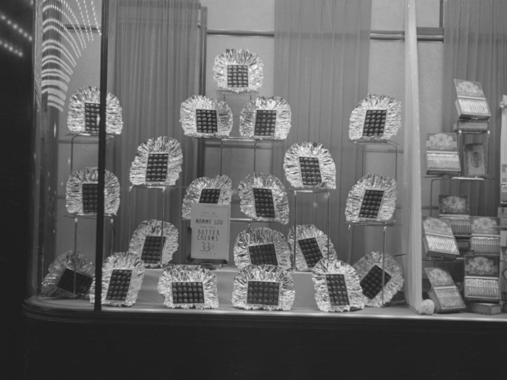 Window Of Drug Store, Washington, D,C By Russell Lee