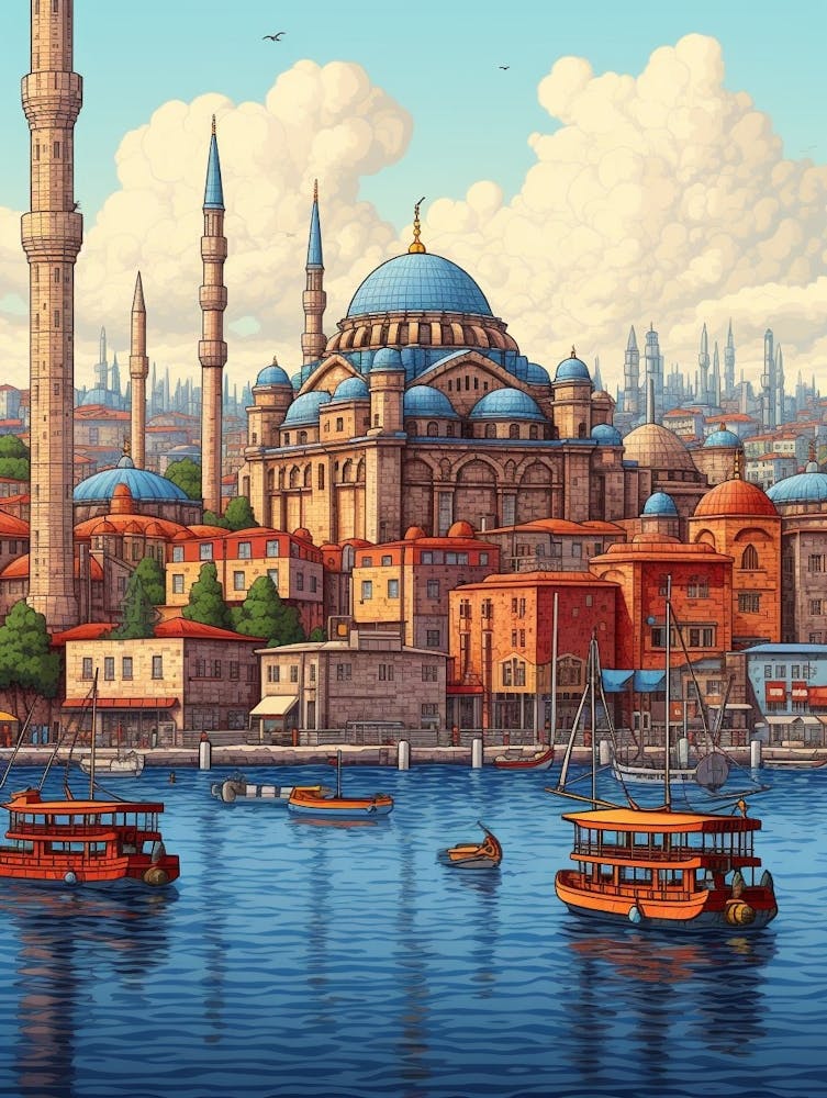 Istanbul Pixel Art 2