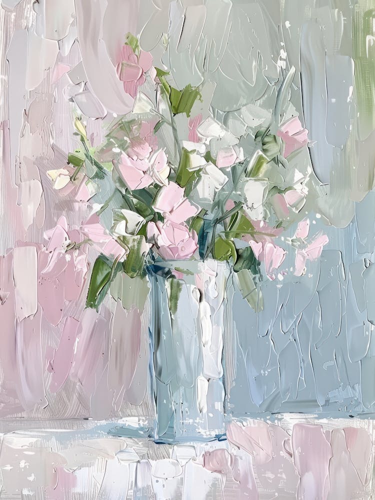 A World Of Flowers Sweet Peas 3 Painting