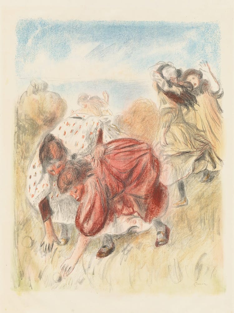 Children Playing Ball, Pierre Auguste Renoir 1
