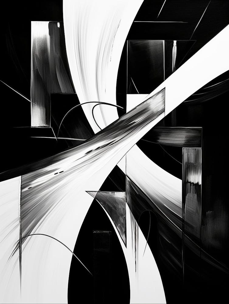 Infinity Abstract Black And White 2