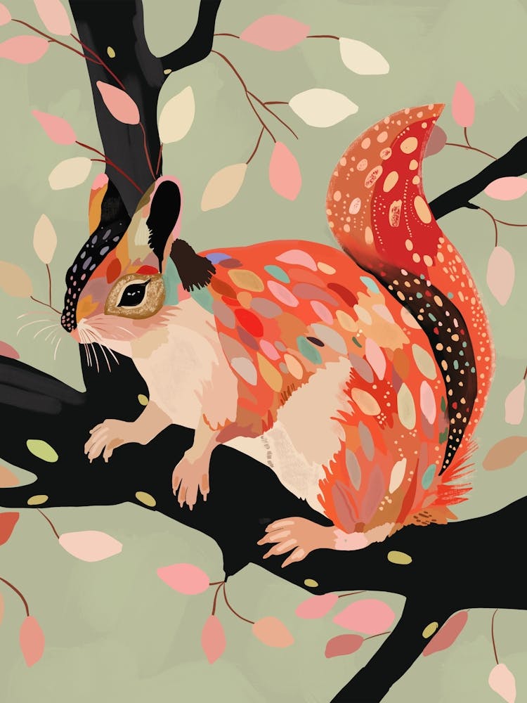 Squirrel In The Trees