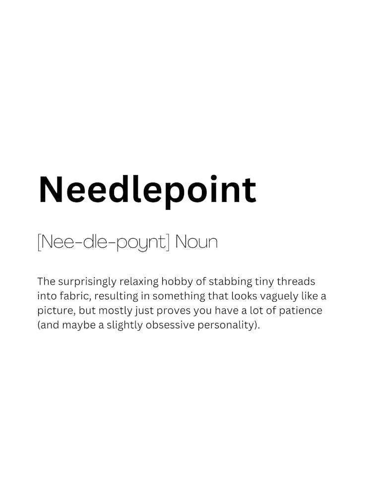 Needlepoint Definition Meaning 1