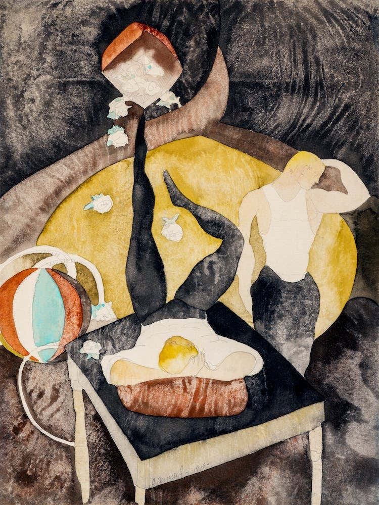 In Vaudeville, Two Acrobat Jugglers, Charles Demuth