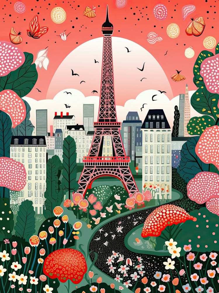 Paris, Illustration dans le style Pop Art 4