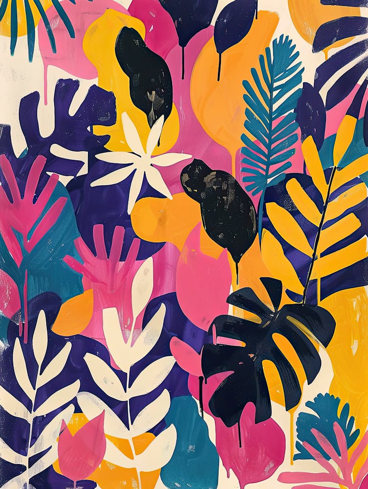 Botanical Rhapsody Matisse Style