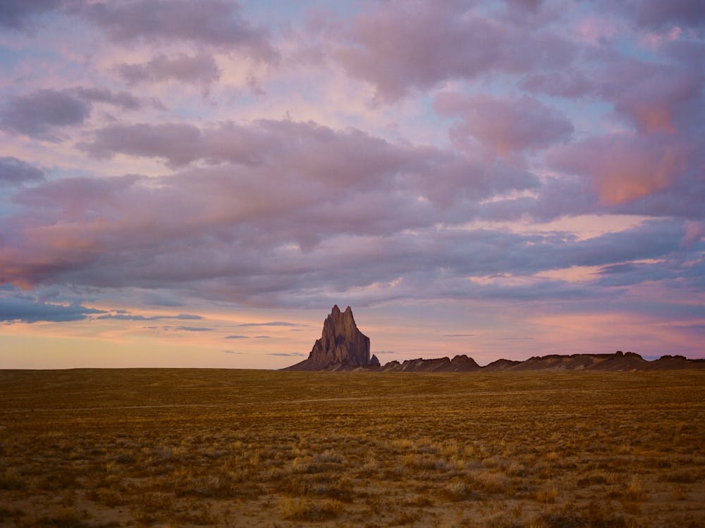 Shiprock Sunset IV on Film