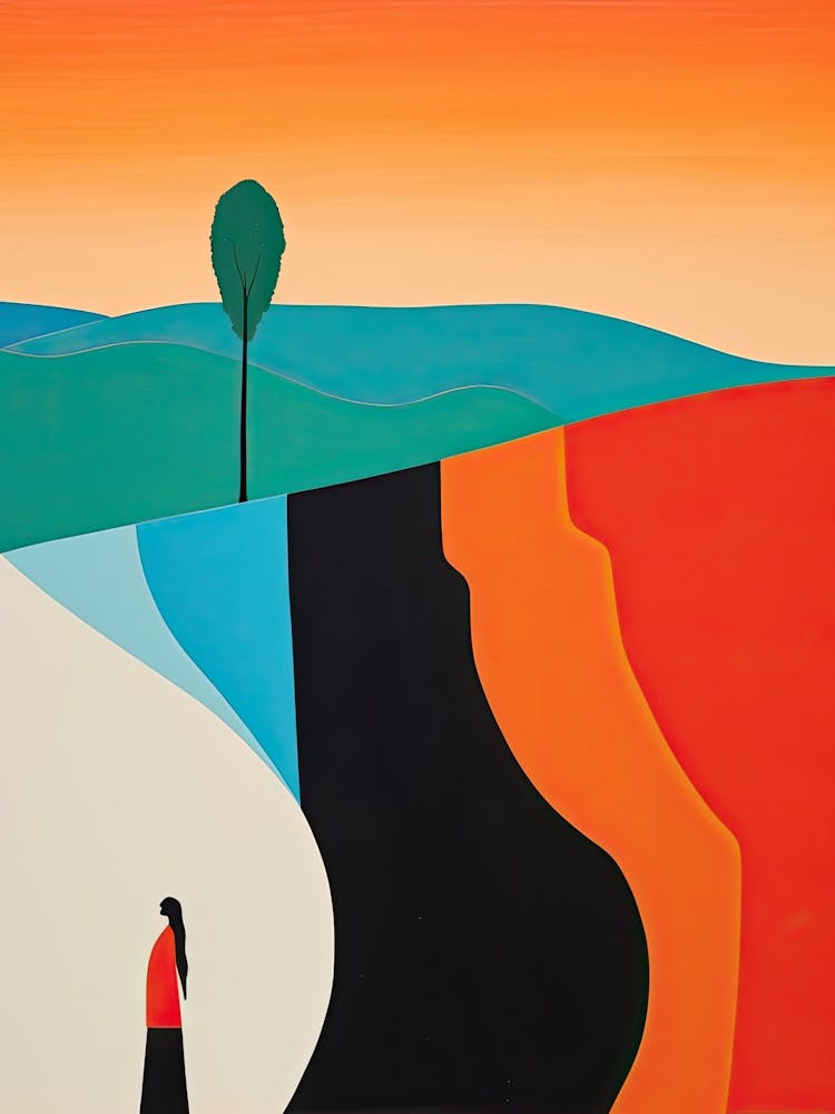 Cape Byron, Australia, Bold Outlines 2