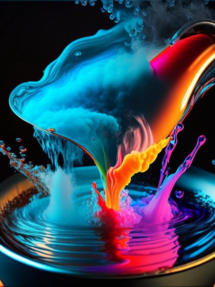 Boiling Water Waterscape Pop Art Photography 1