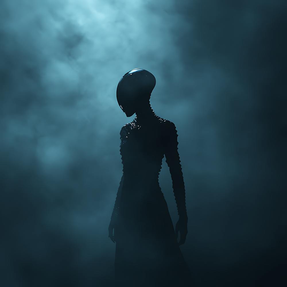 Alien Emerging From Shadows 10