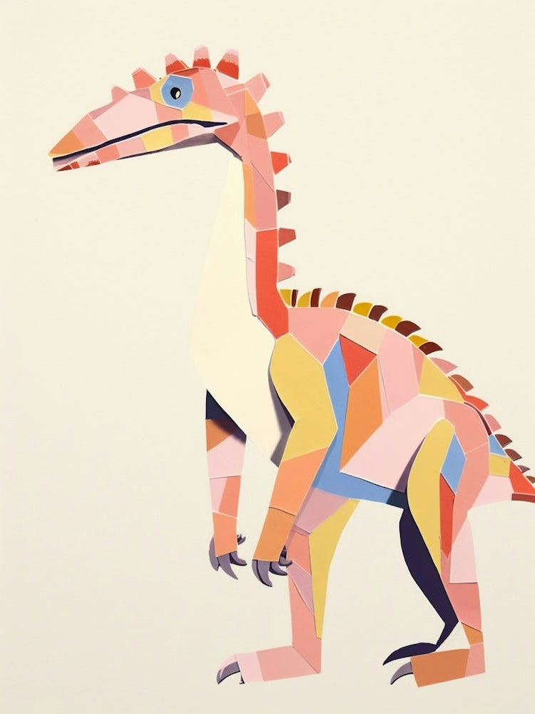 Nursery Dinosaur Art Velociraptor