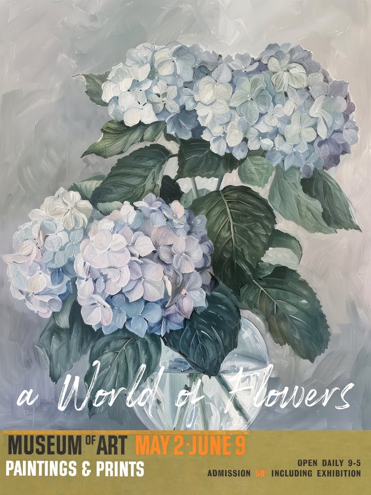 Eine Welt der Blumen, Van Gogh Ausstellung Hortensie 2