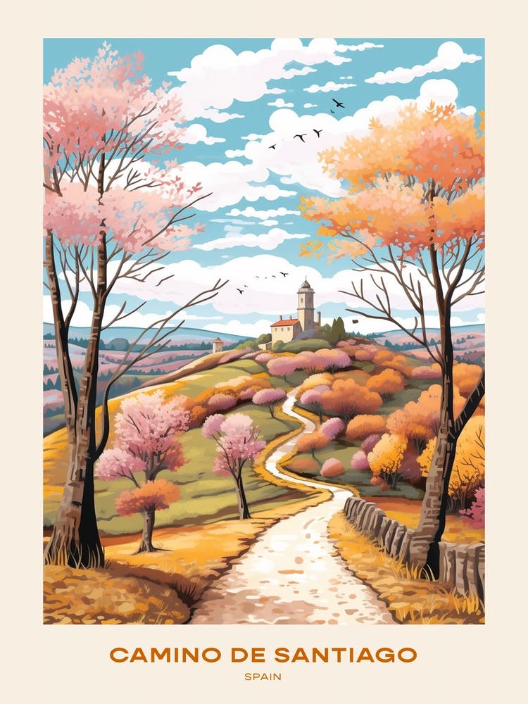 Camino De Santiago Spain 1 Hike Poster