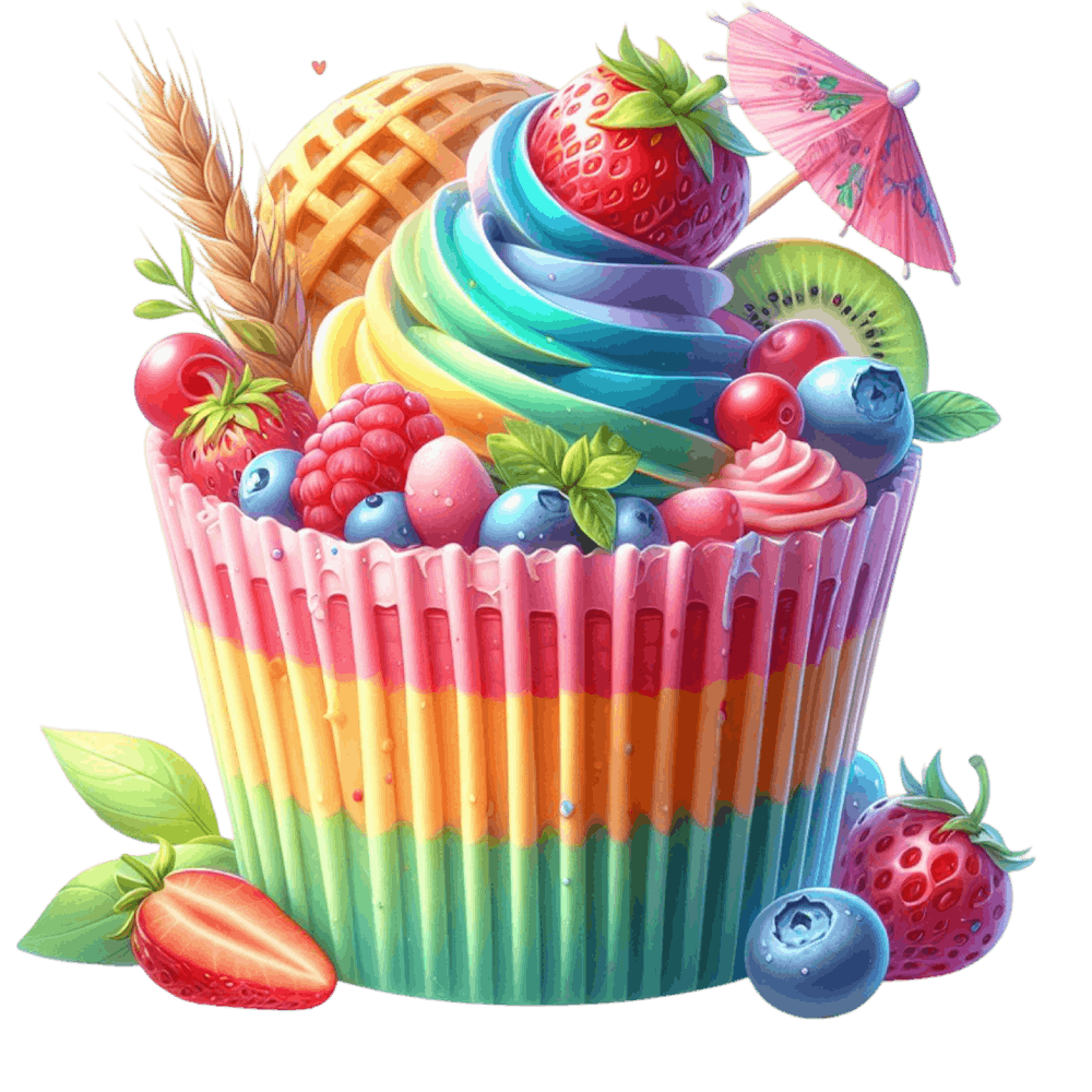 Cupcake Arc-en-ciel 12