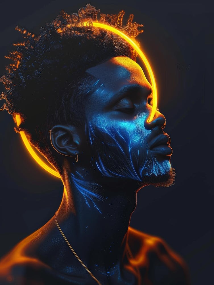 Man With Glowing Eyes
