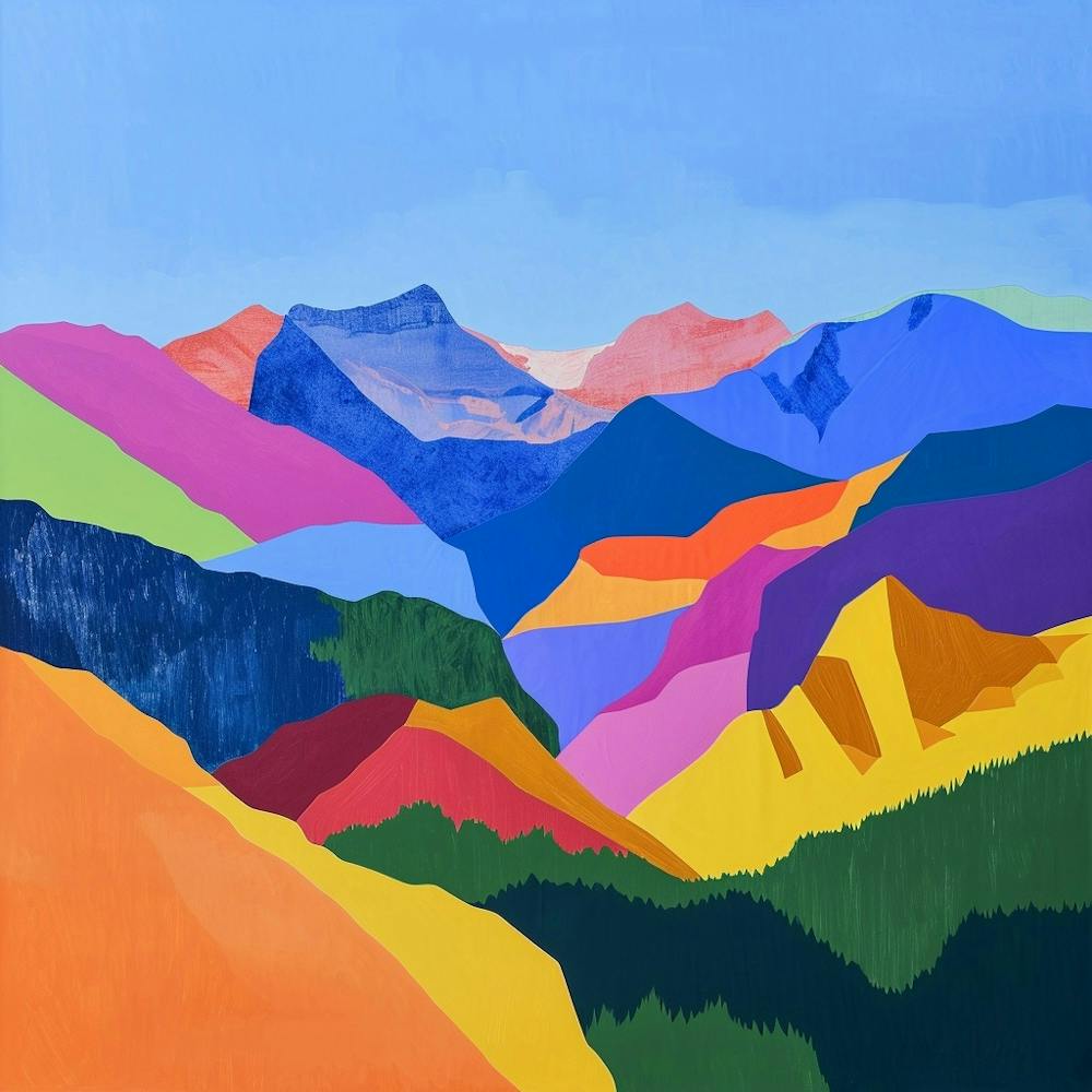Colourful Abstract Rocky Mountain National Park Usa 7