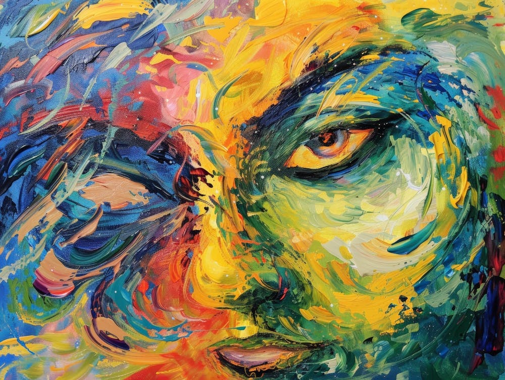 Abstract Of A Woman'S Face 5