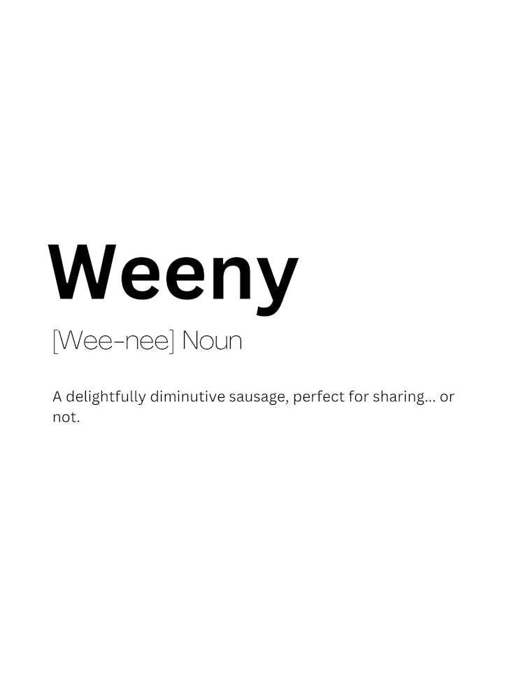 Weeny Definition Meaning