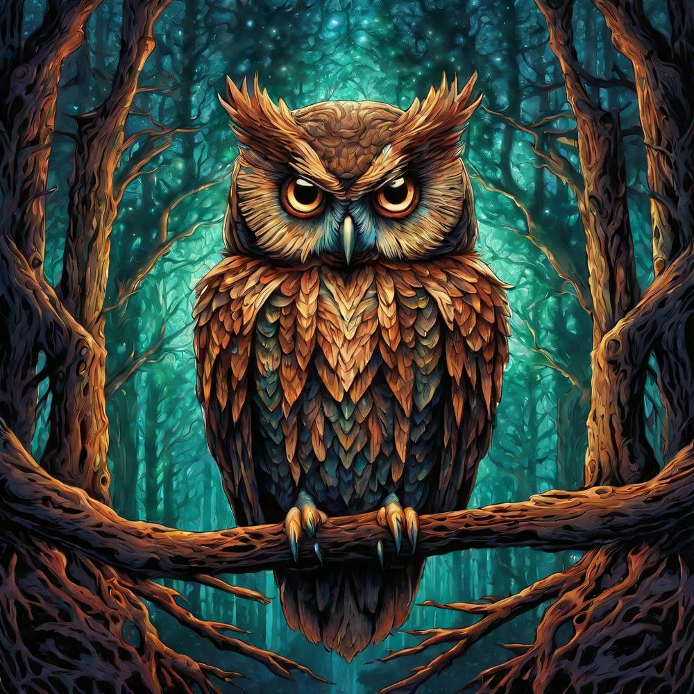 Owl In The Forest 39