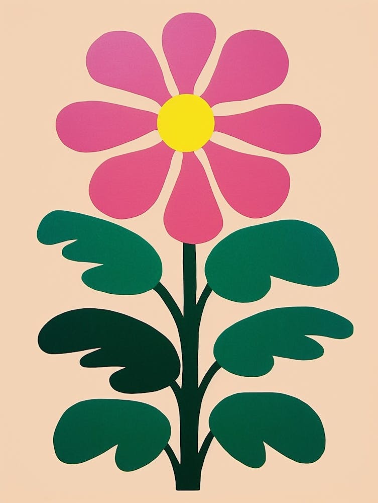 Cut Out Style Flower Art Daisy 2