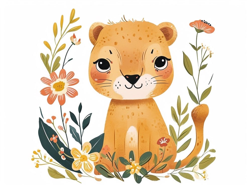 Little Floral Mountain Lion 3