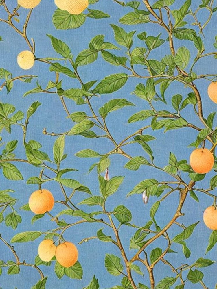 Aprikose 2 Vintage Botanische Frucht