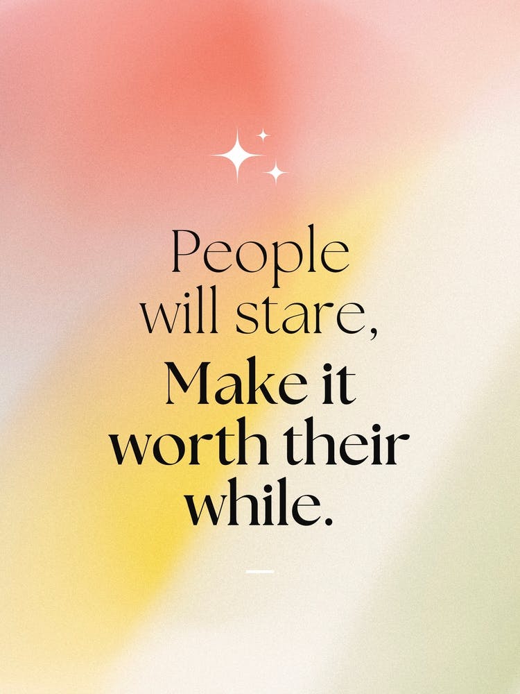People Will Star, Make It Worth Their While