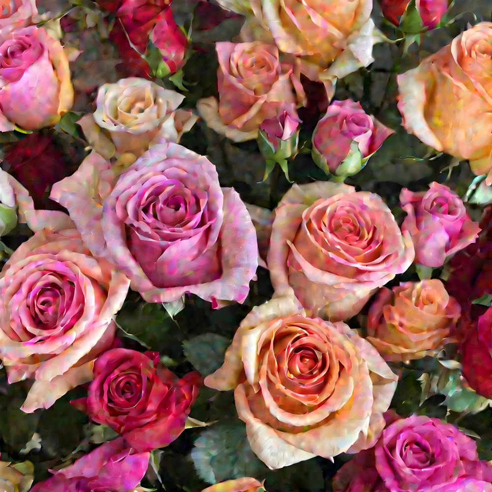 A Rose Bouquet Containing Roses Of Attractive Colors (2) (1)