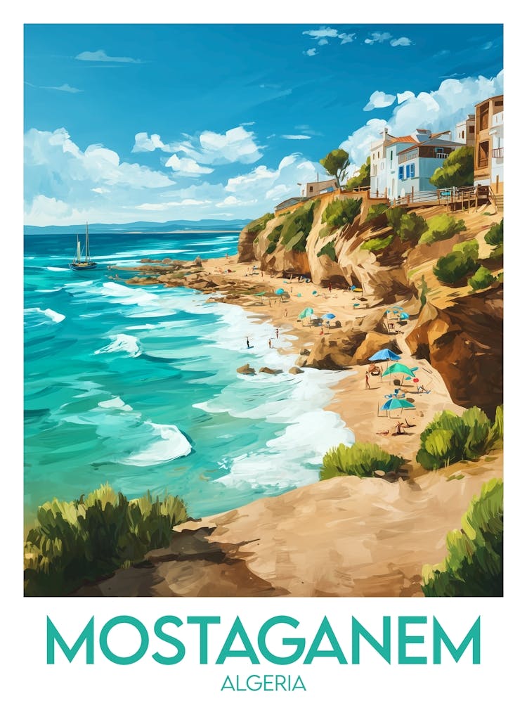 Affiche de voyage Mostaganem