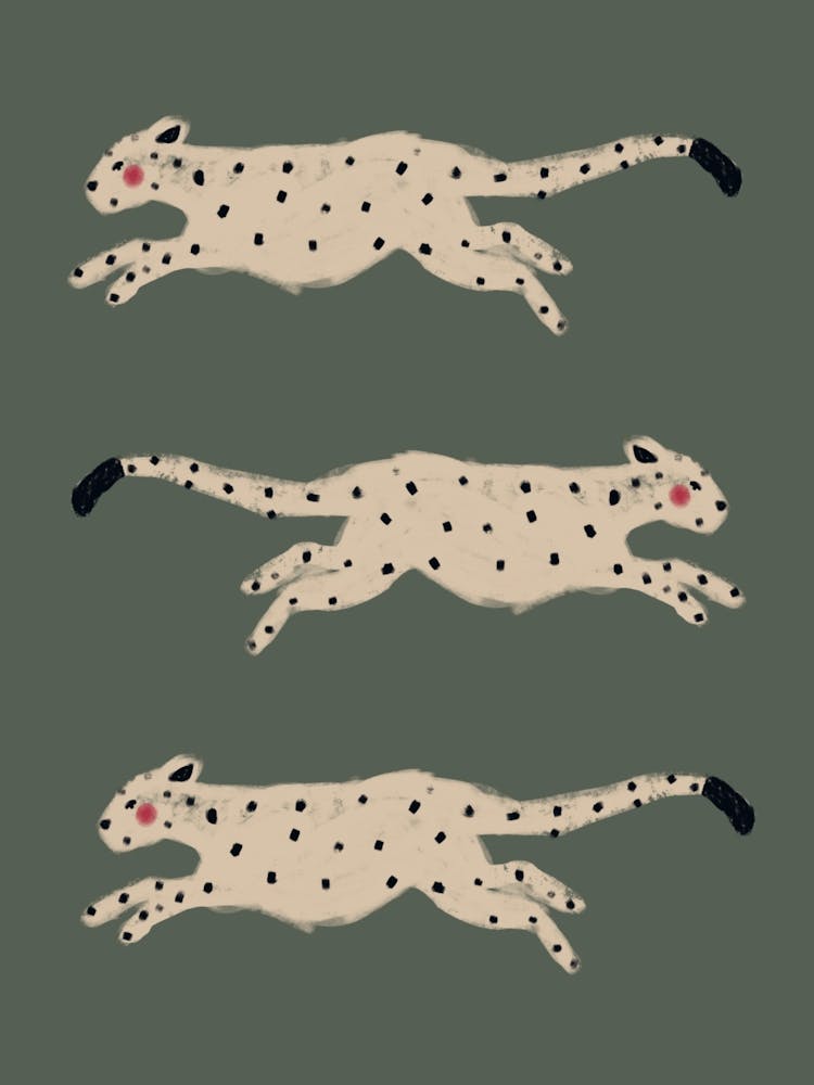 Green Leaping Leopards