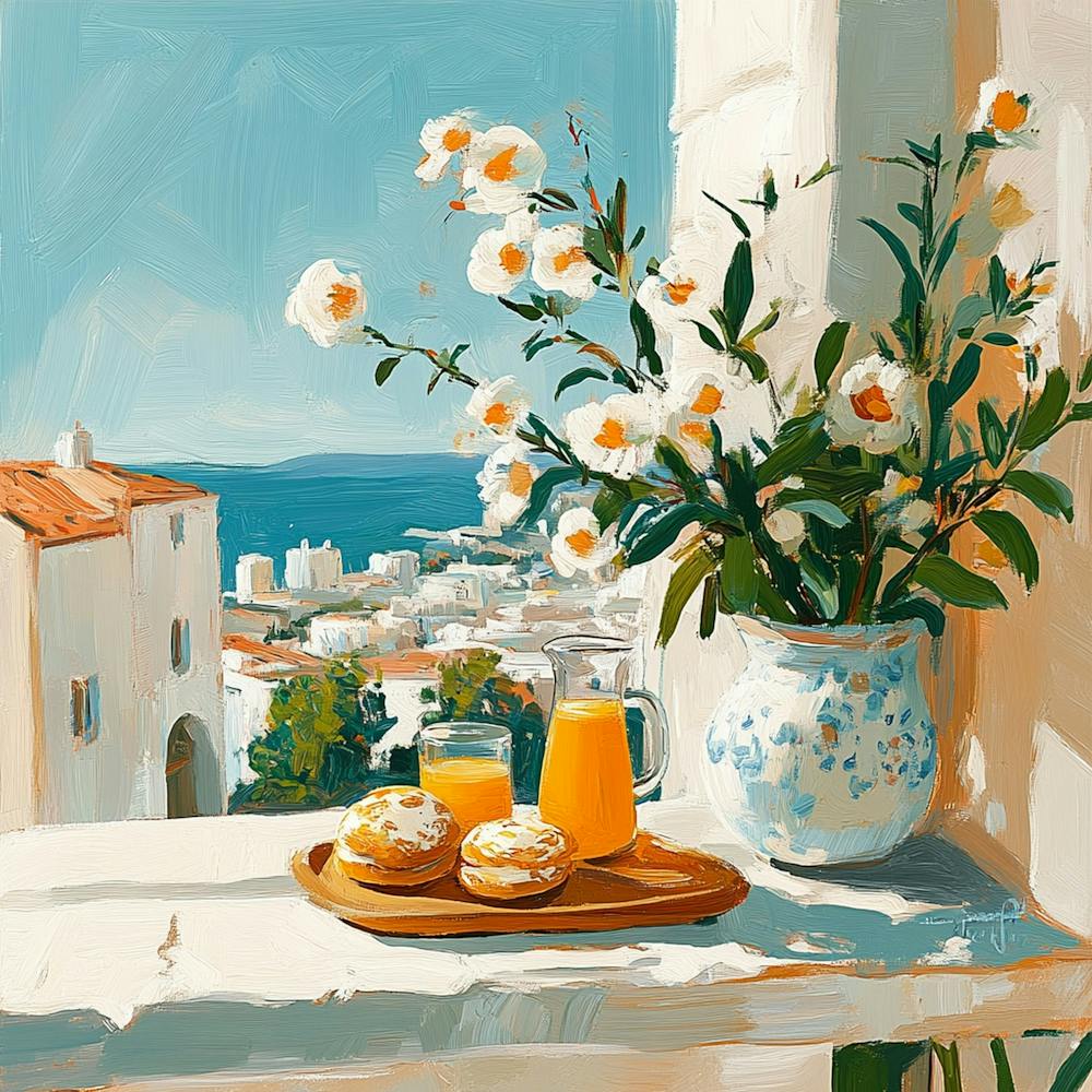 Breakfast On The Balcony