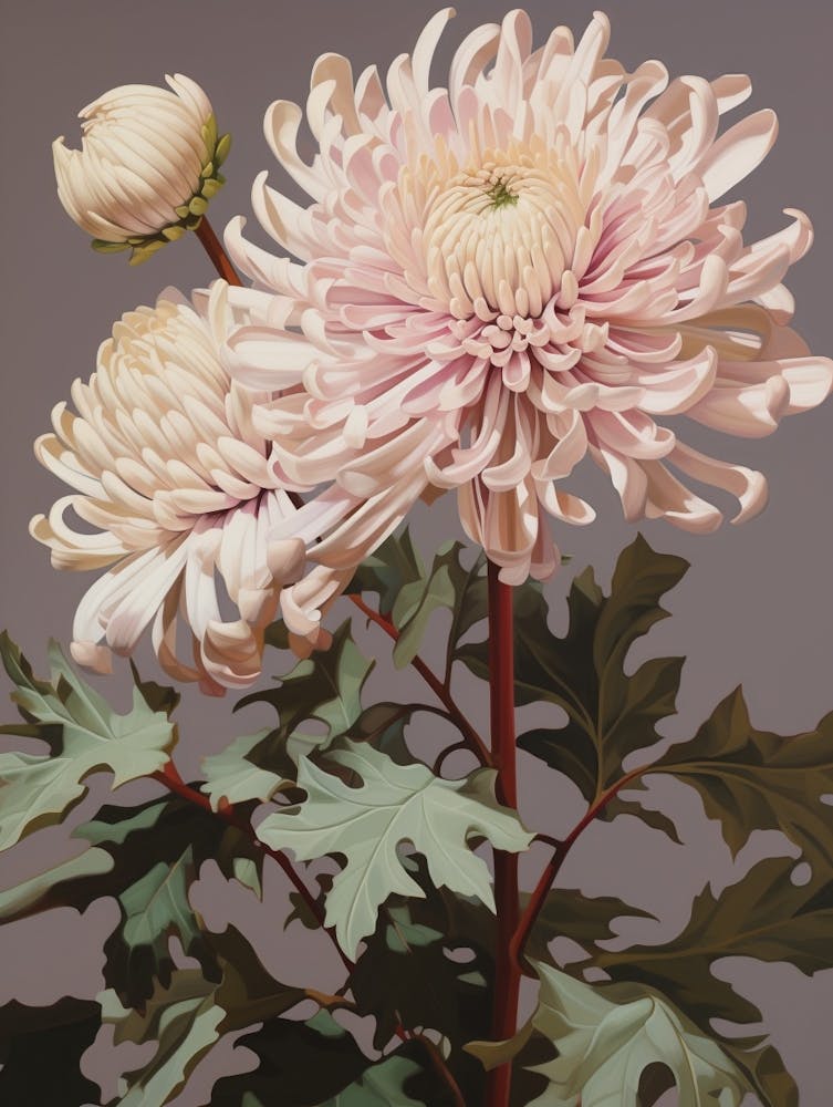 Chrysanthemum 3 Flower Painting