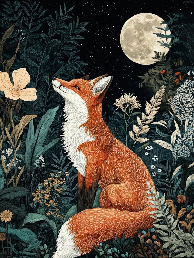 A fox in the moonlight 2