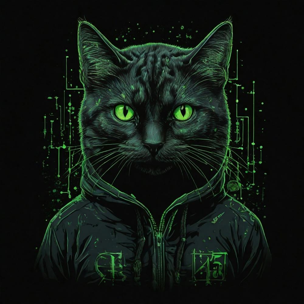 Cat With Green Eyes | Cybersecurity