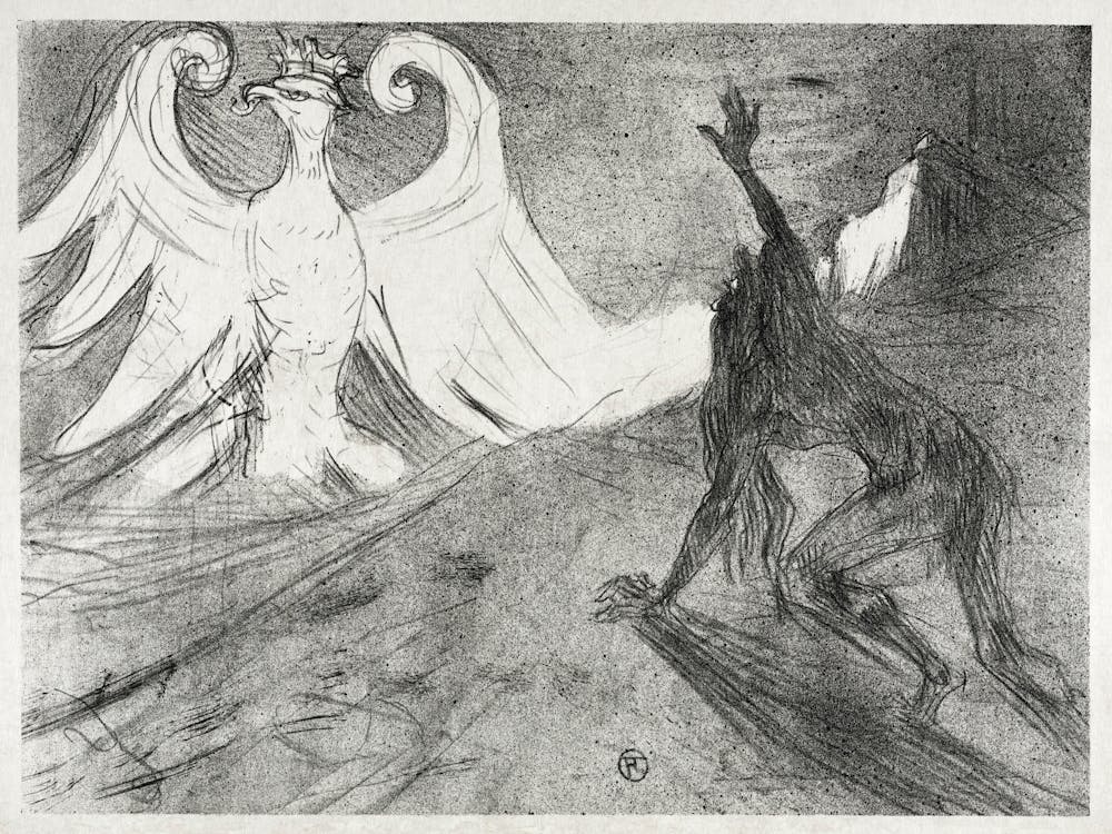 Project For Frontispiece To Au Pied Du Sinaï (1898), Henri de Toulouse-Lautrec