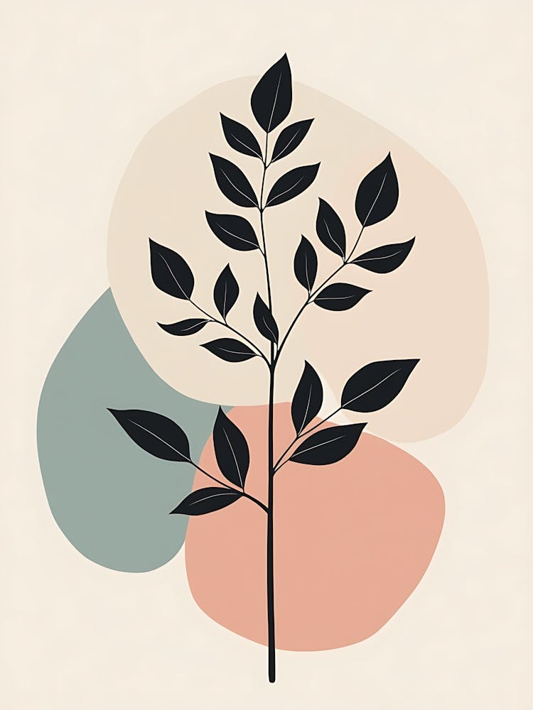 Subtle Wildflower Aesthetic in Neutral Colors