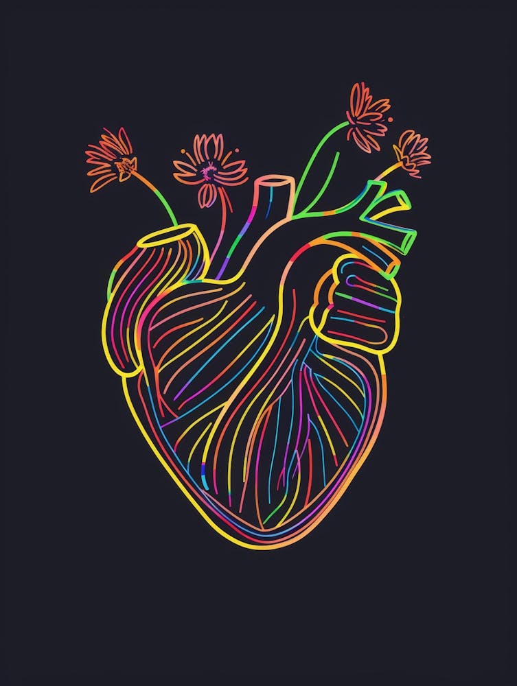 Heart With Flowers 10