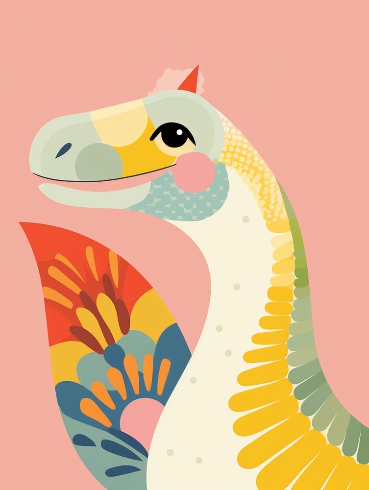 Colourful Dinosaur Nigersaurus