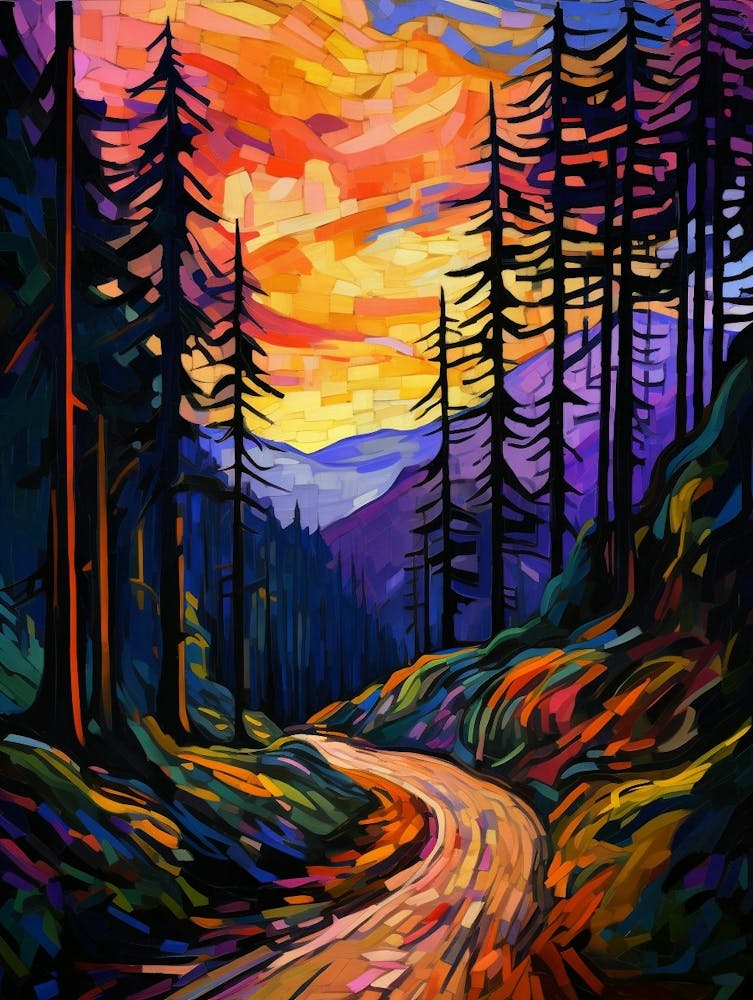 Olympic National Park Retro Pop Art 5