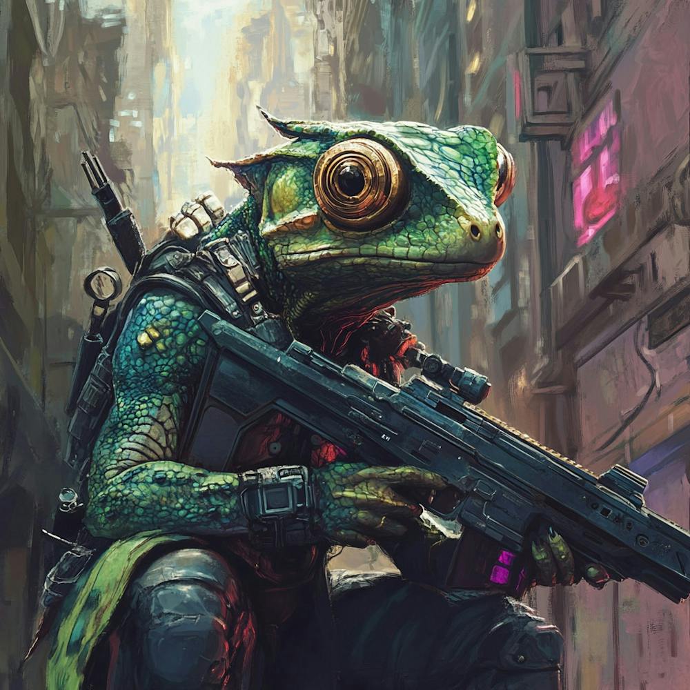 Futuristic Frog