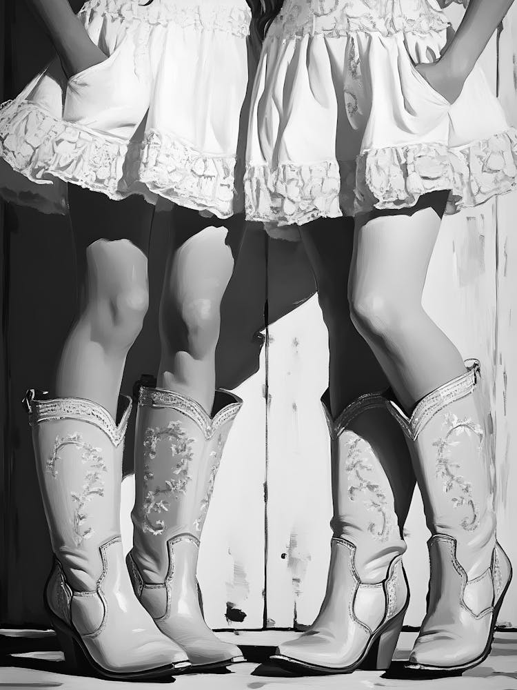 Two Girls In Cowboy Boots