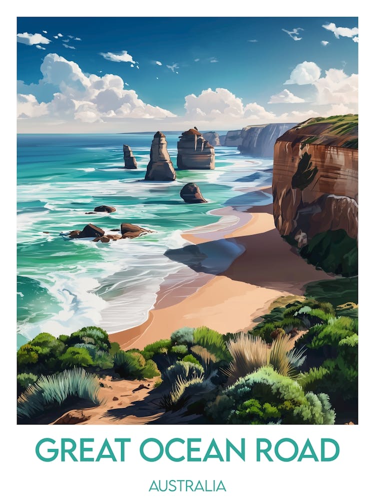 Affiche de voyage Great Ocean Road