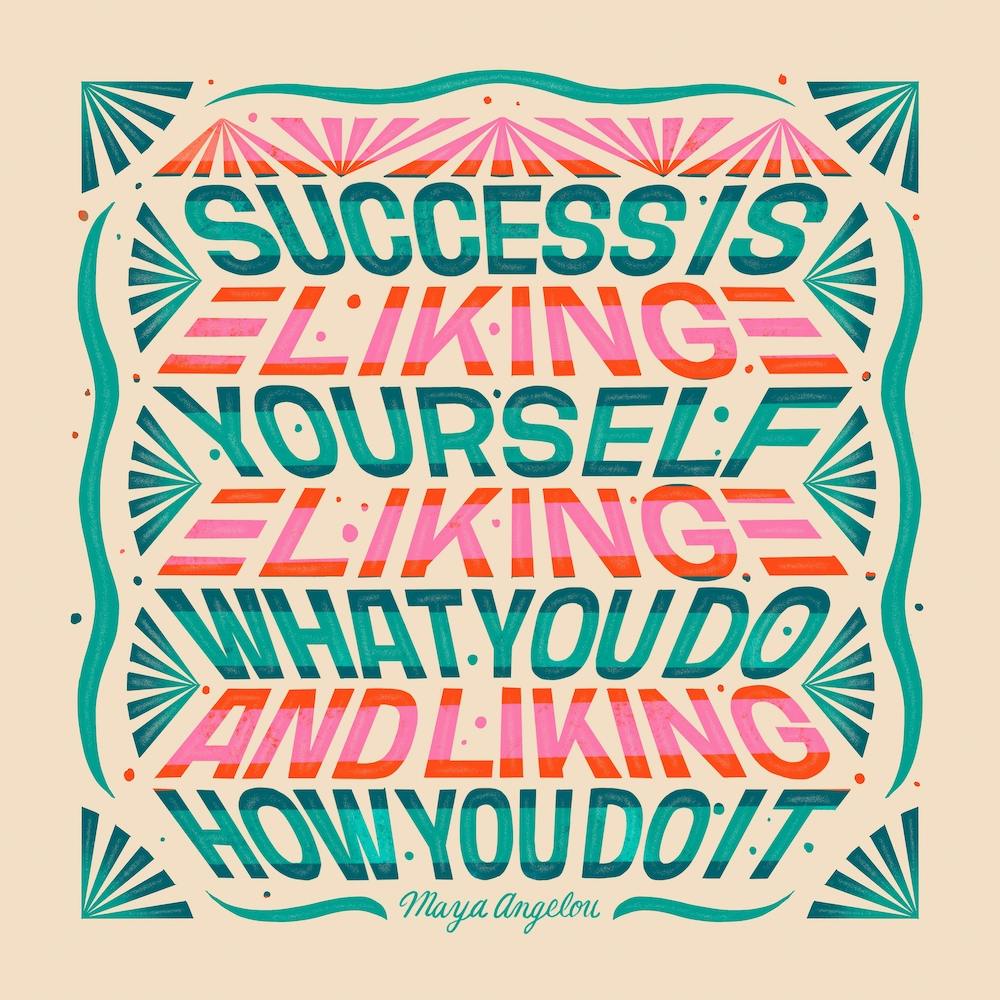 Success Maya Angelou Square