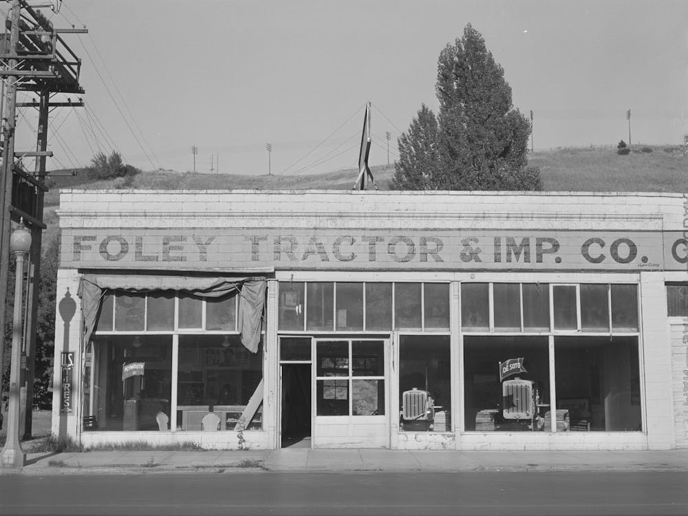 Farm Machinery For Sale, Colfax, Washington By Russell Lee