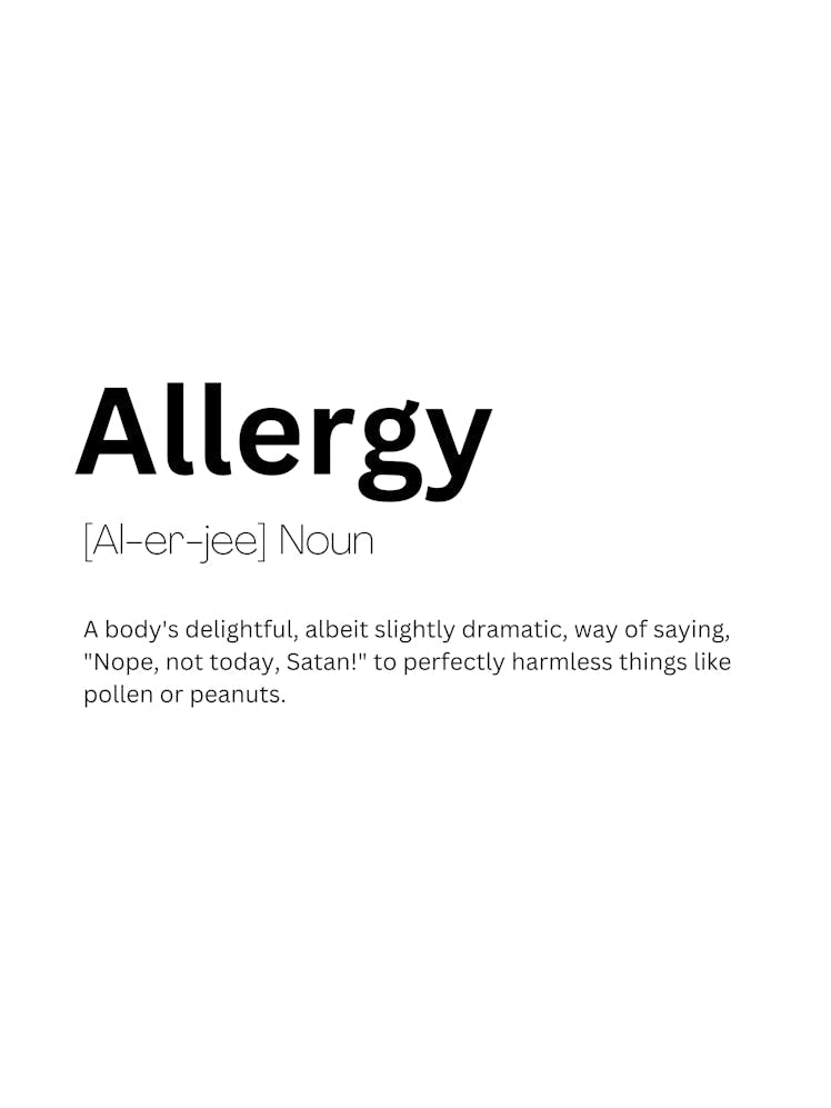 Allergy Definition Meaning