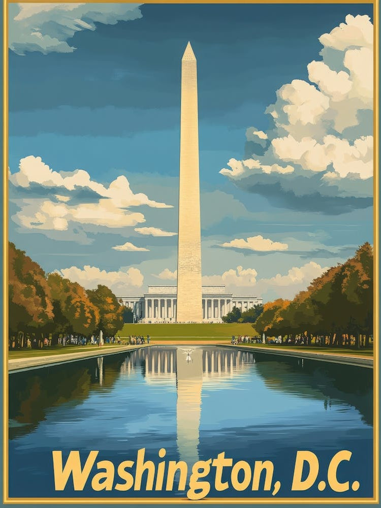 Aihrgdesign A Vintage Travel Poster Of Washington DC 2