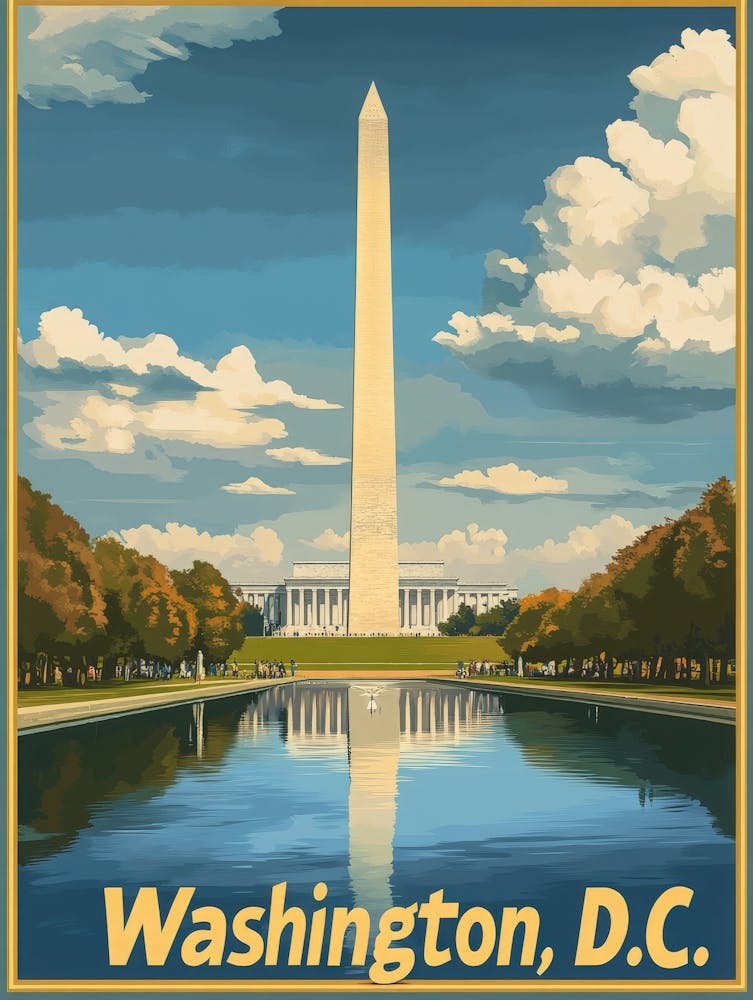 Aihrgdesign A Vintage Travel Poster Of Washington DC 2